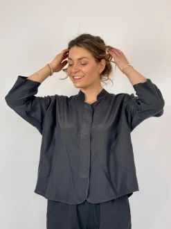 Aequamente 126 Blouse Asfalto