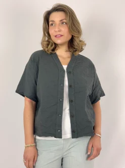 Aequamente 103 Blouse Asfalto