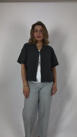 Aequamente 103 Blouse Asfalto