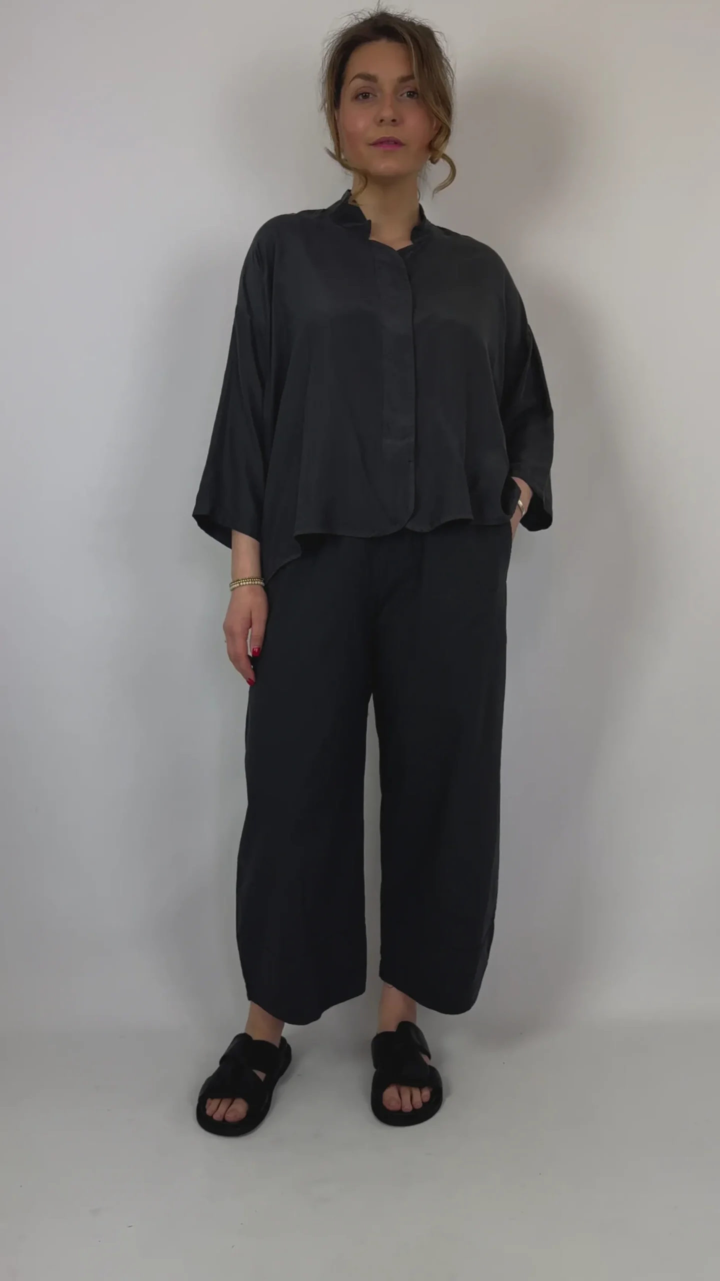 Aequamente 126 Blouse Asfalto