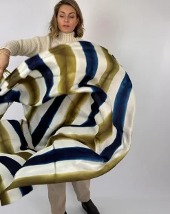 Denovembre Miracle Scarf Blue/Khaki