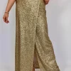 Diega Jadeno Skirt Sequin Gold