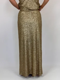 Diega Jadeno Skirt Sequin Gold