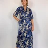 Diega Raviva Dress Blue/Ecru