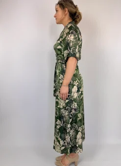 Diega Raviva Dress Green/Ecru