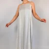 Diega Rofia Dress Silver/Gold