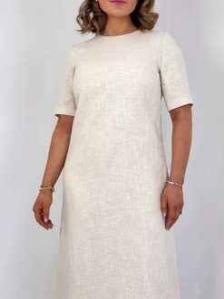 Emin & Paul Linen Dress Cream