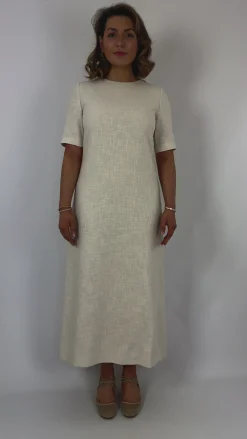 Emin & Paul Linen Dress Cream