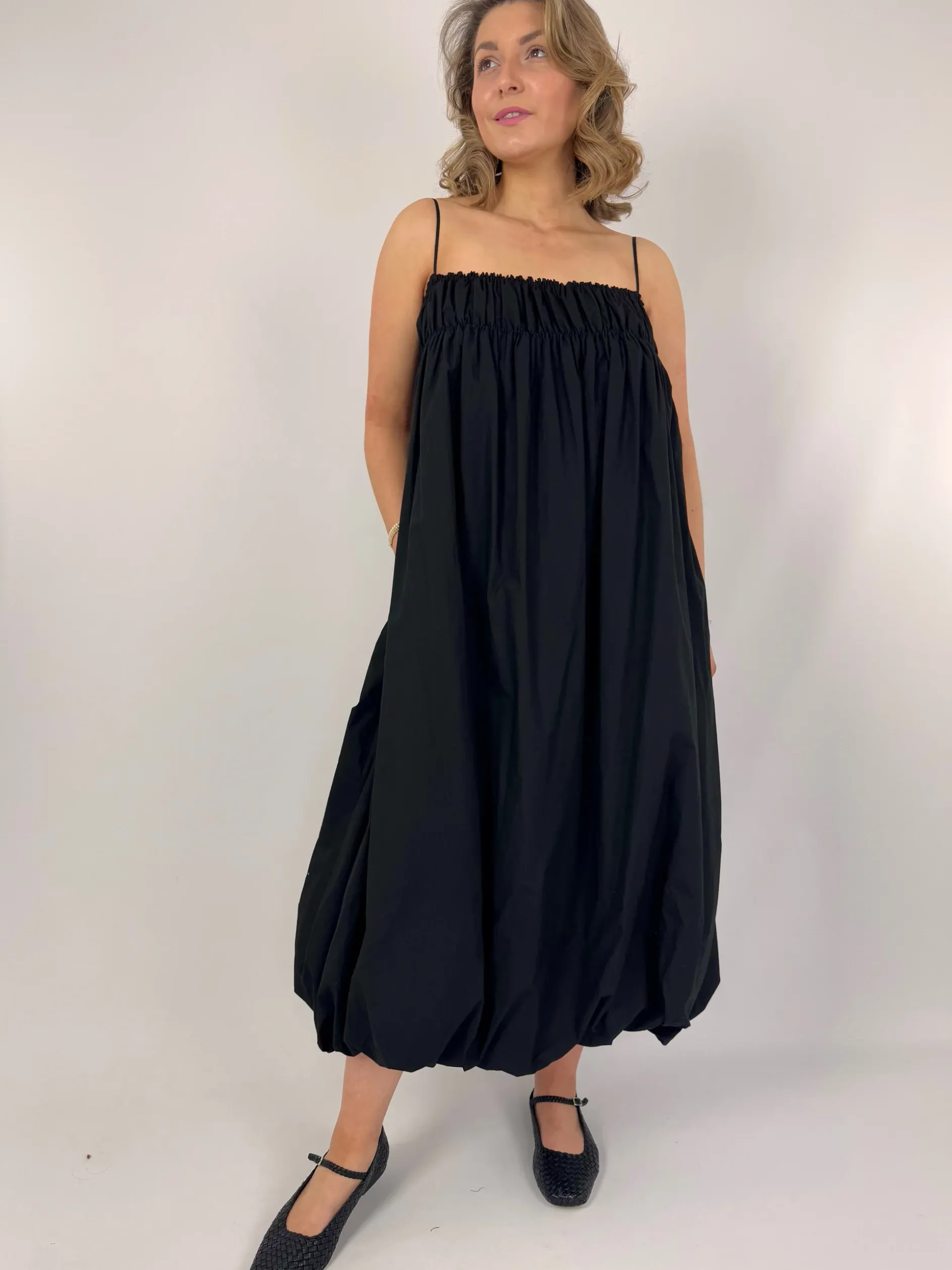 Emin & Paul Puff Dress Black
