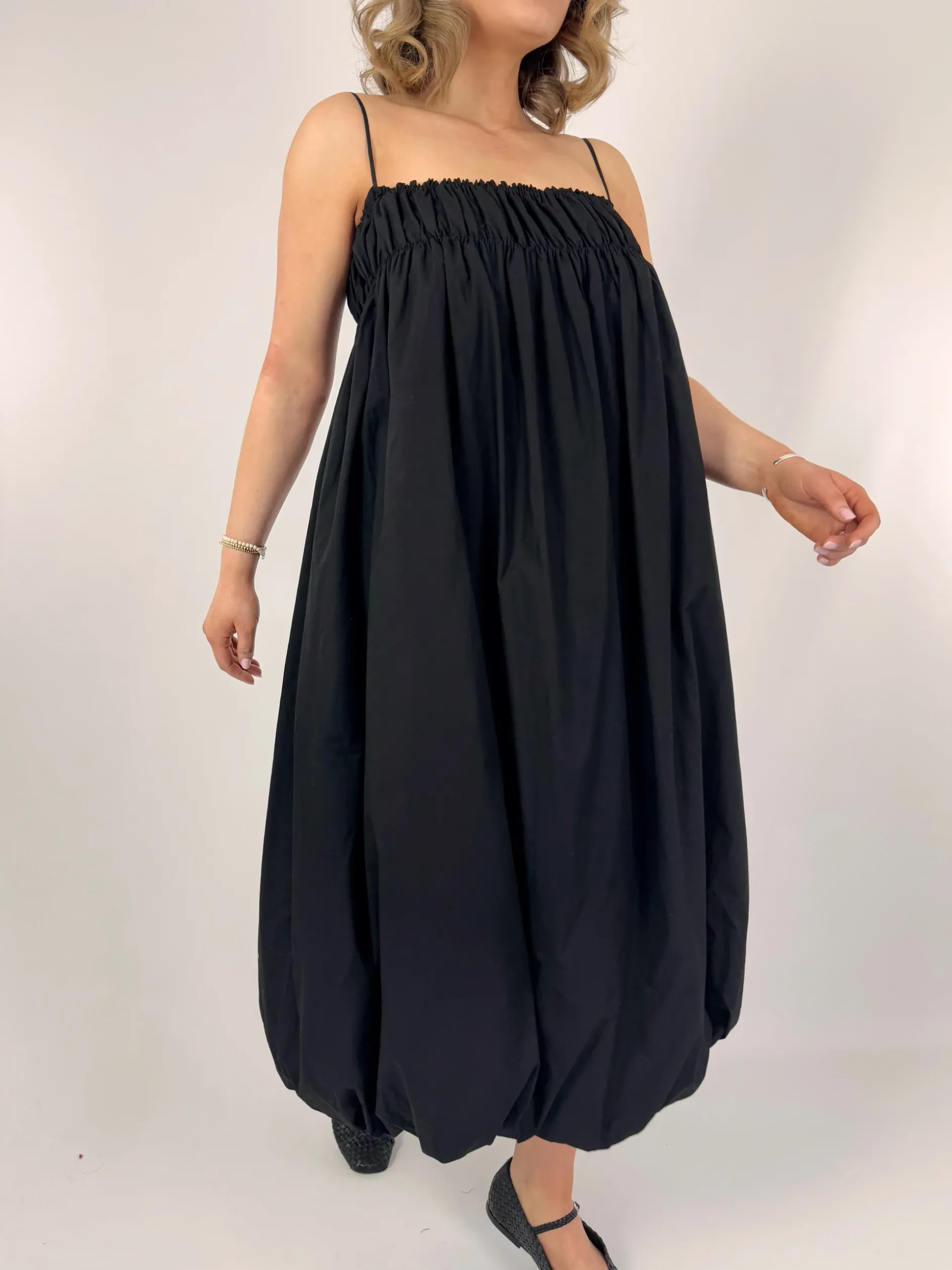 Emin & Paul Puff Dress Black