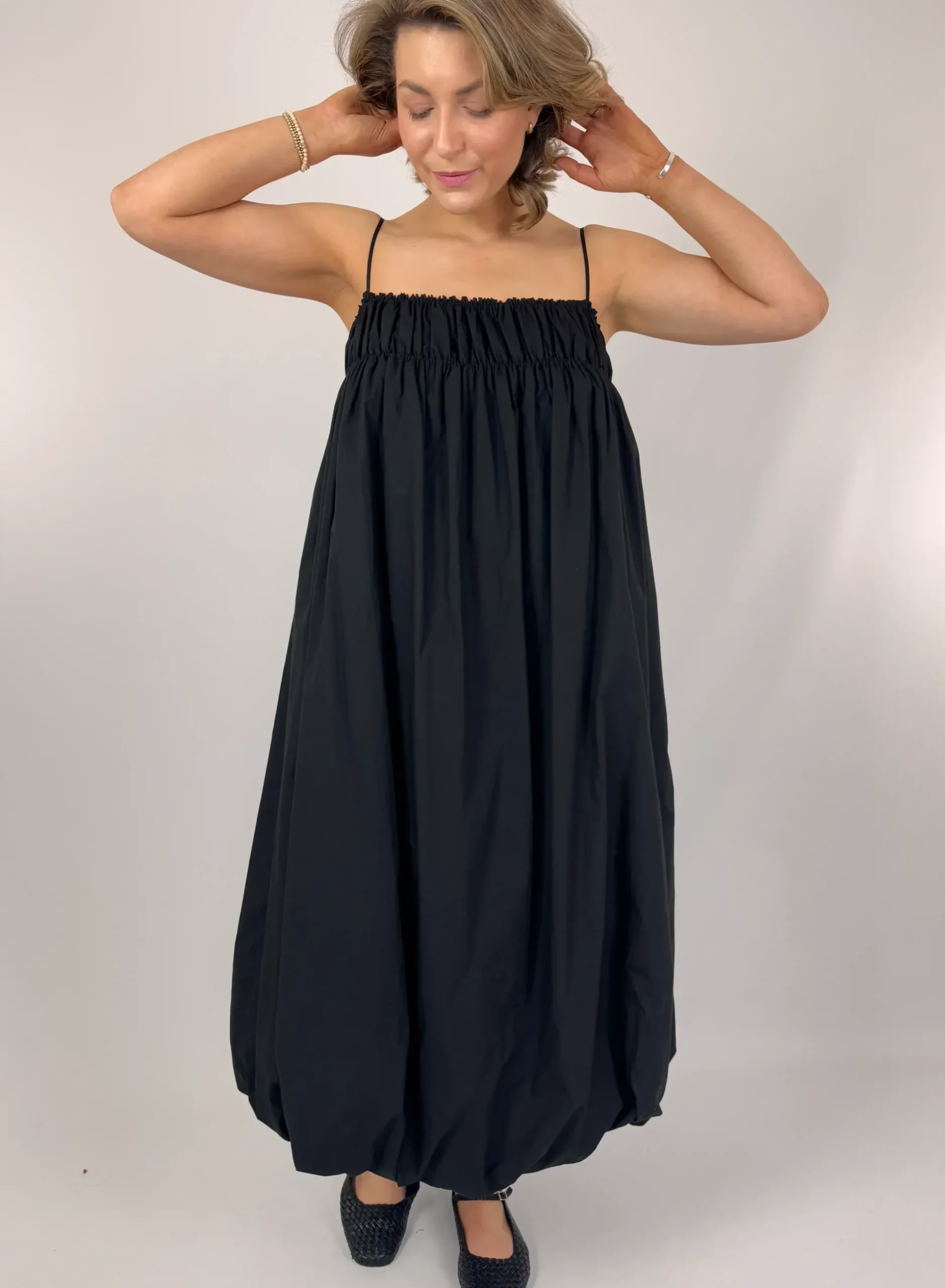 Emin & Paul Puff Dress Black