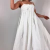 Emin & Paul Tie Front Dress White