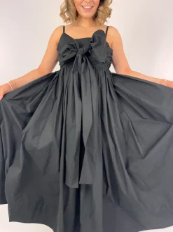 Emin & Paul Tie Front Dress Black
