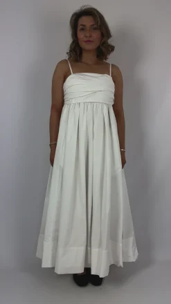 Emin & Paul Tie Front Dress White