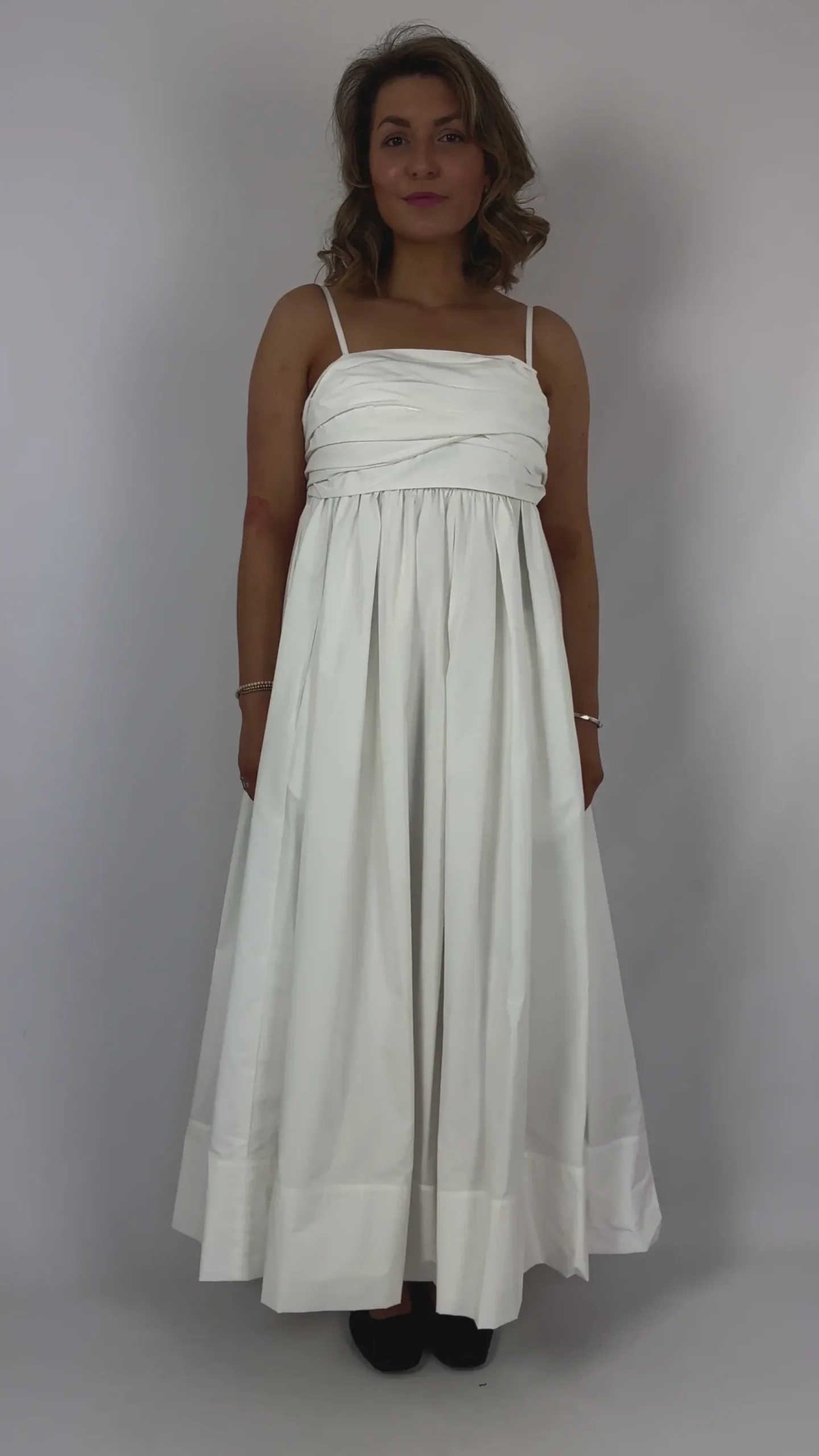 Emin & Paul Tie Front Dress White
