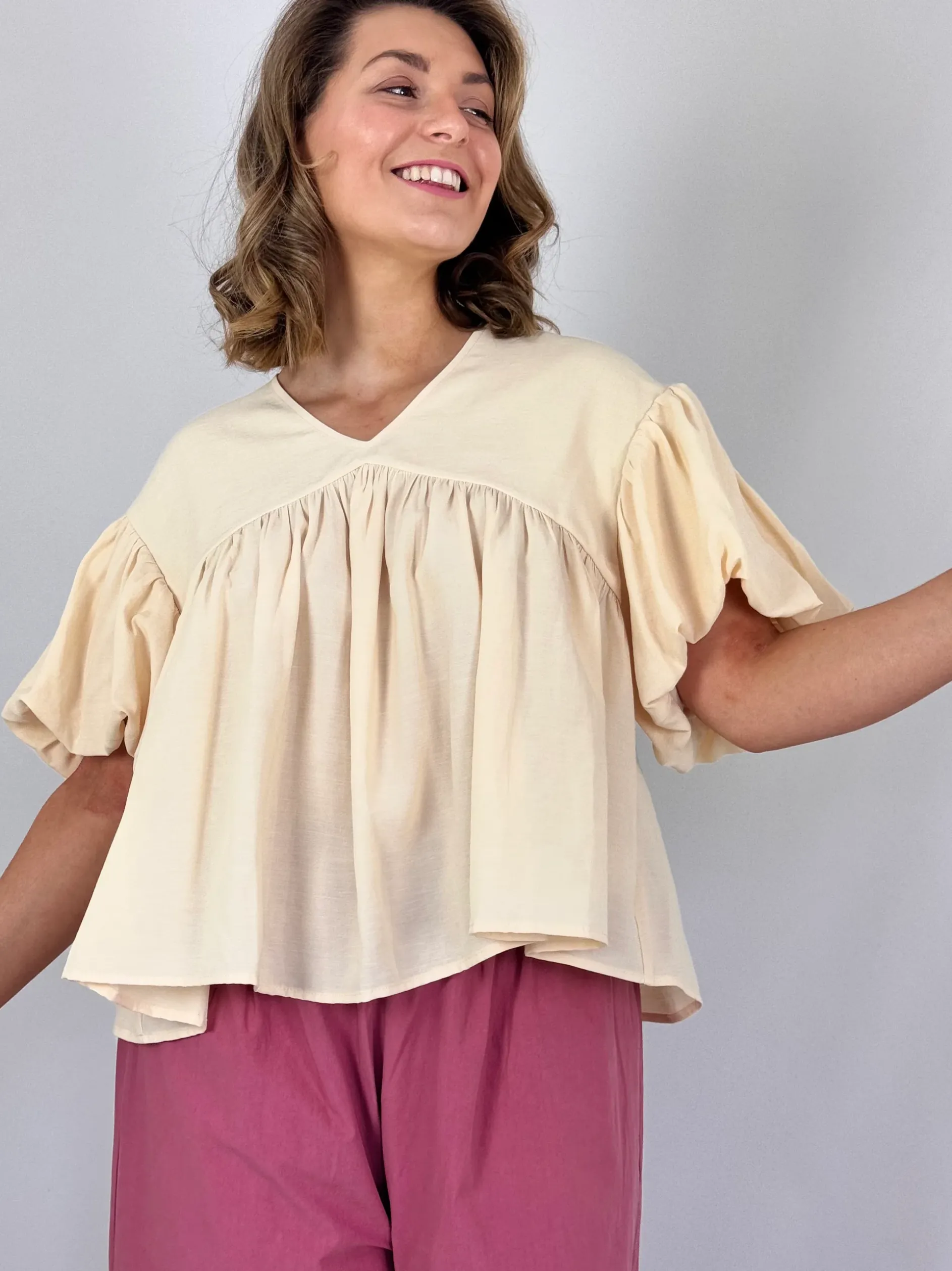 Emin & Paul Volume Blouse Butter