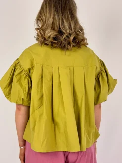 Emin & Paul Volume Blouse Olive