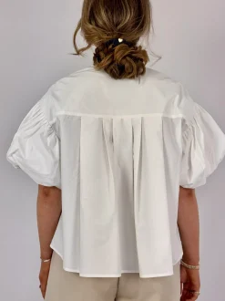 Emin & Paul Volume Blouse White