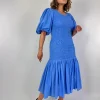 Emin & Paul Volume Dress Sky