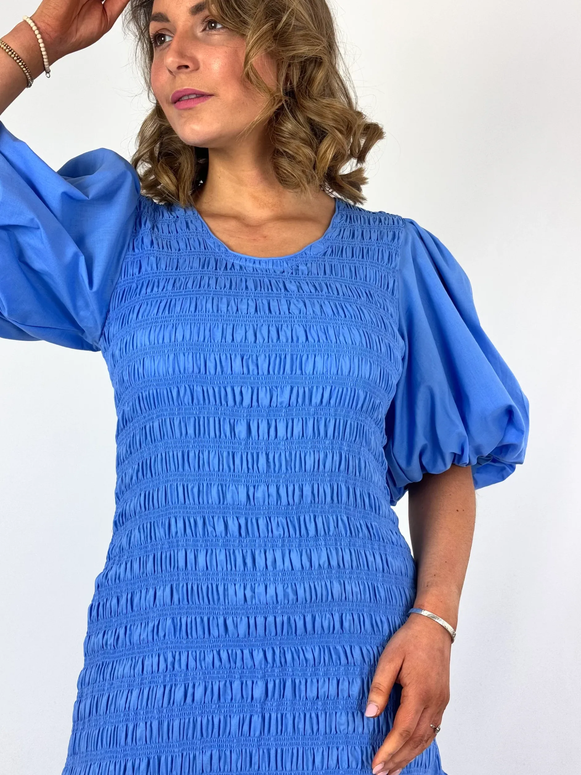 Emin & Paul Volume Dress Sky
