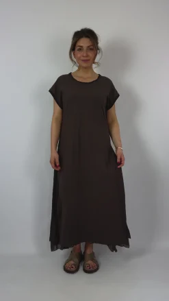 European Culture 1250 Dress Brown