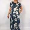 European Culture 14C0 Dress Blue Print