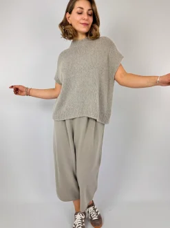Evam Eva Lily Sleeveless Jumper Grege