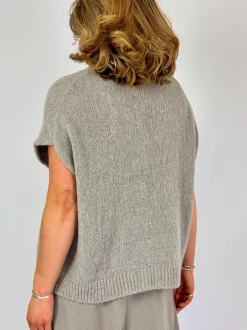 Evam Eva Lily Sleeveless Jumper Grege