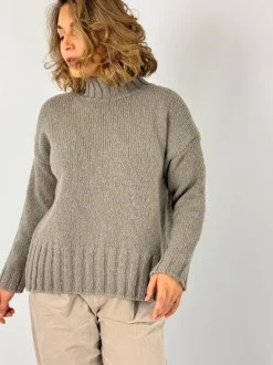 Evam Eva Turtleneck Jumper Mocha