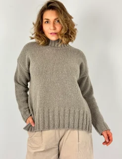 Evam Eva Turtleneck Jumper Mocha