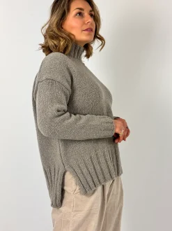 Evam Eva Turtleneck Jumper Mocha