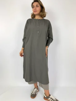 Evam Eva Wool Dress Winter Leaf