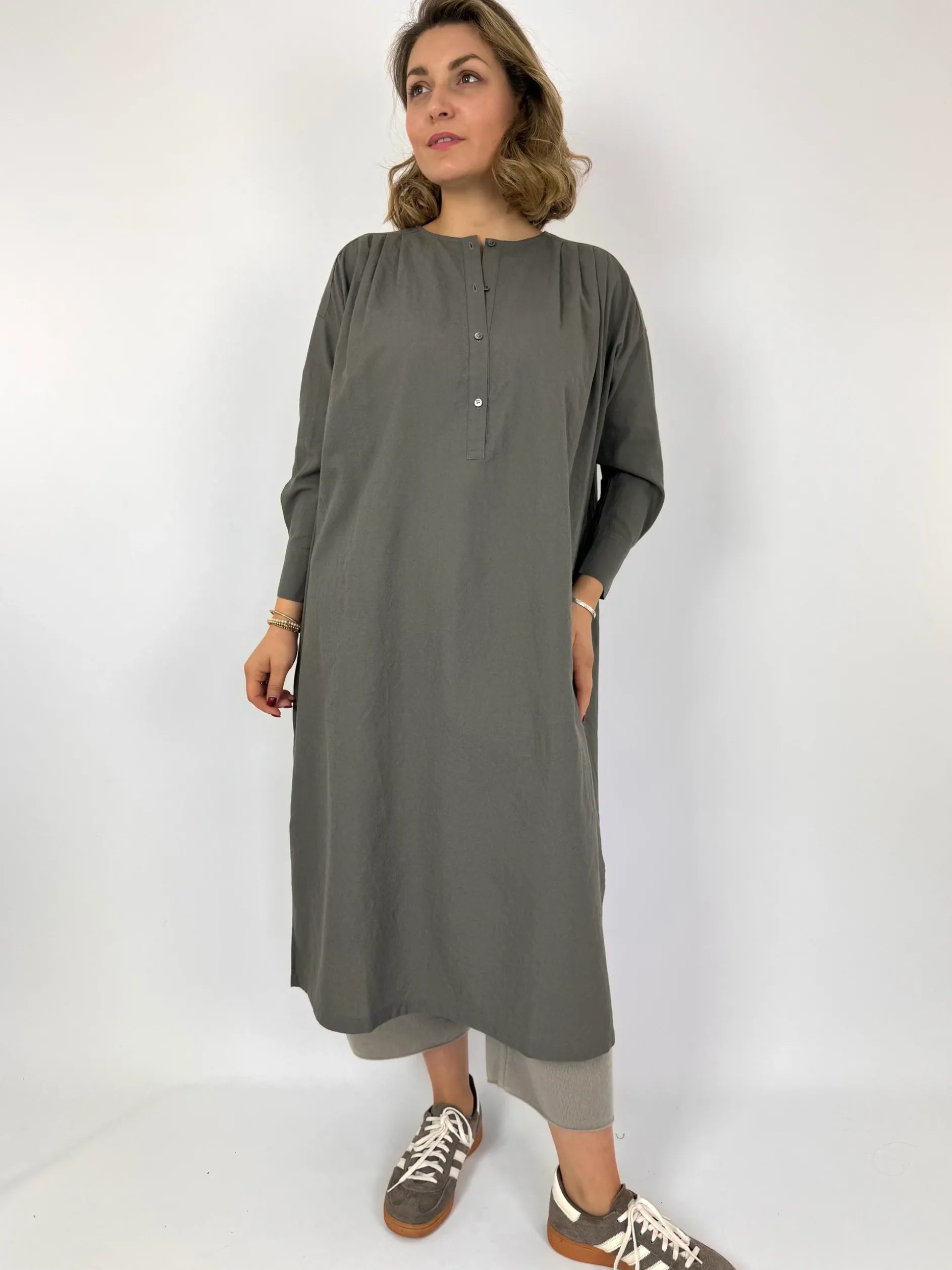 Evam Eva Wool Dress Winter Leaf
