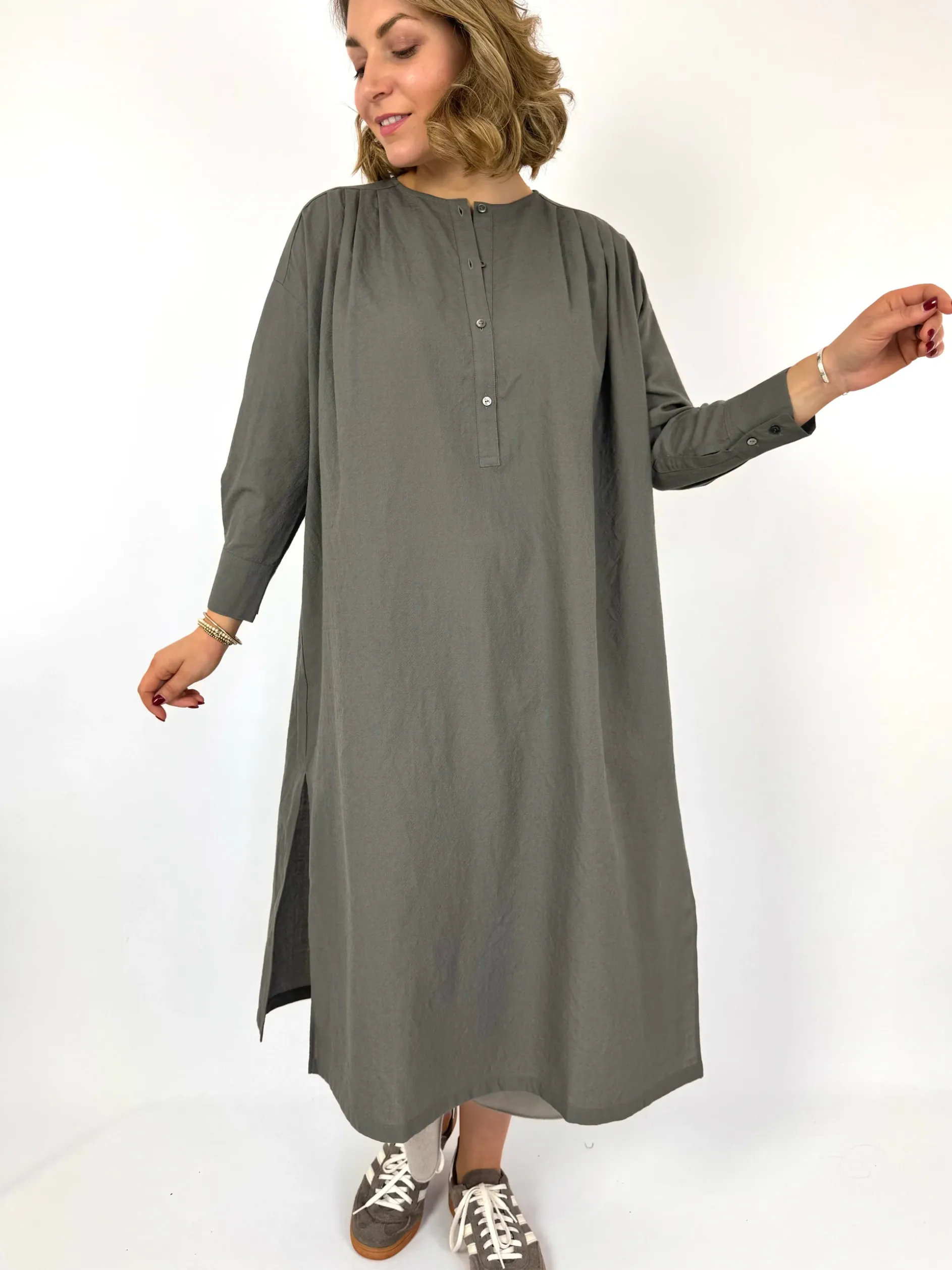 Evam Eva Wool Dress Winter Leaf