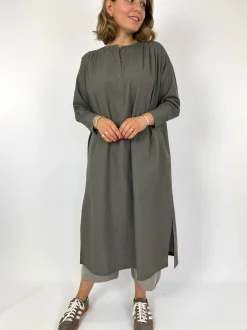 Evam Eva Wool Dress Winter Leaf