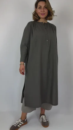 Evam Eva Wool Dress Winter Leaf