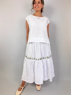 Ewa i Walla Laura Skirt White