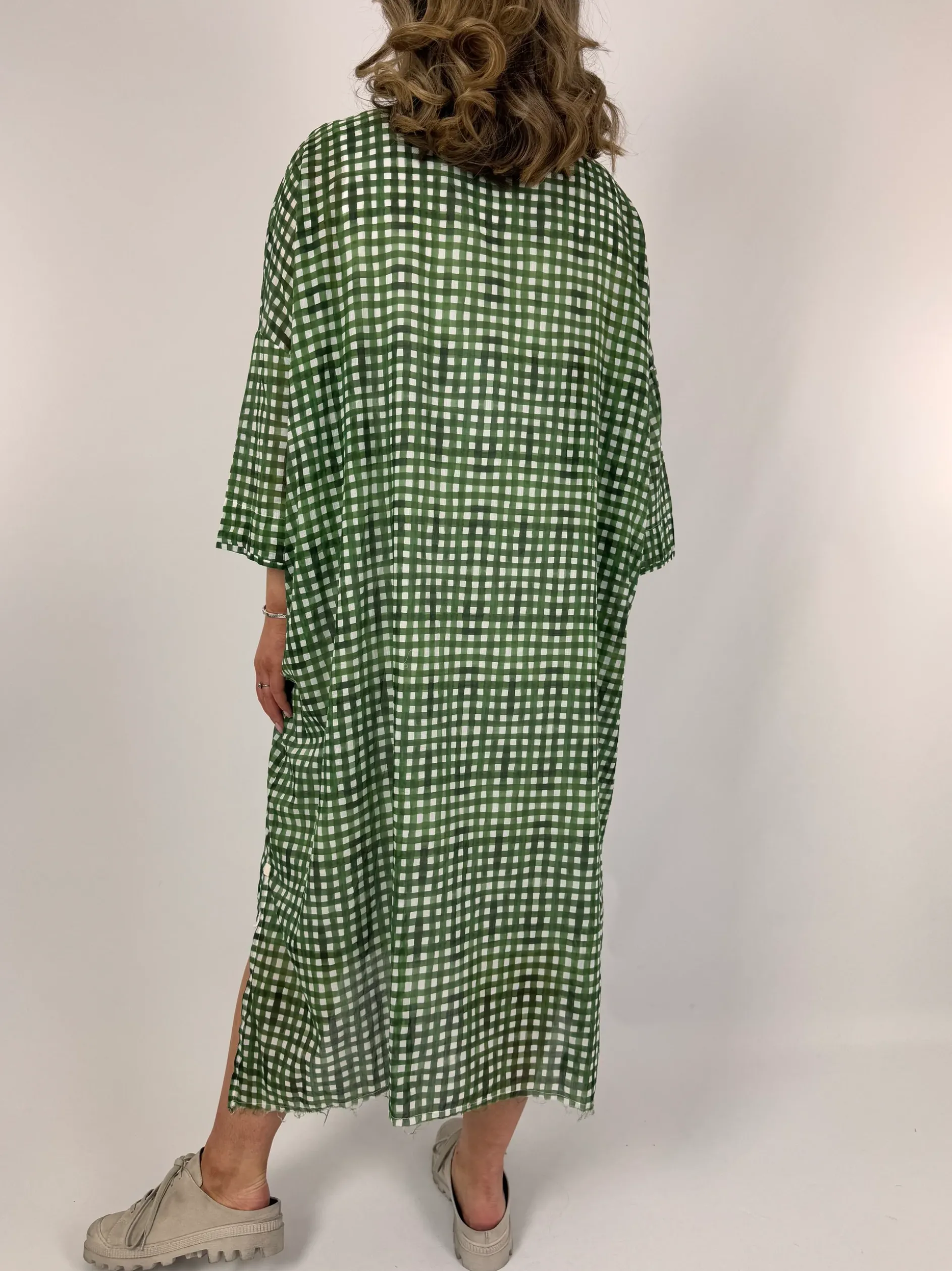 Hannoh Wessel Detta Dress Green Check