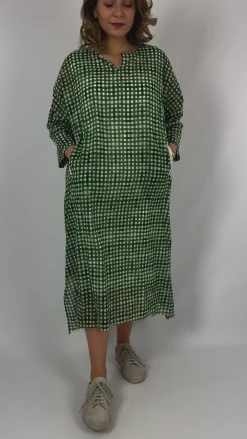 Hannoh Wessel Detta Dress Green Check