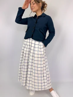 Hannoh Wessel Jolisa Skirt Blue Check
