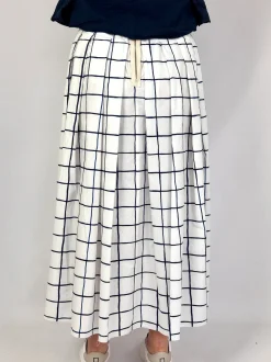 Hannoh Wessel Jolisa Skirt Blue Check