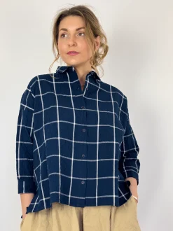 Hannoh Wessel Savannah Shirt Navy Check