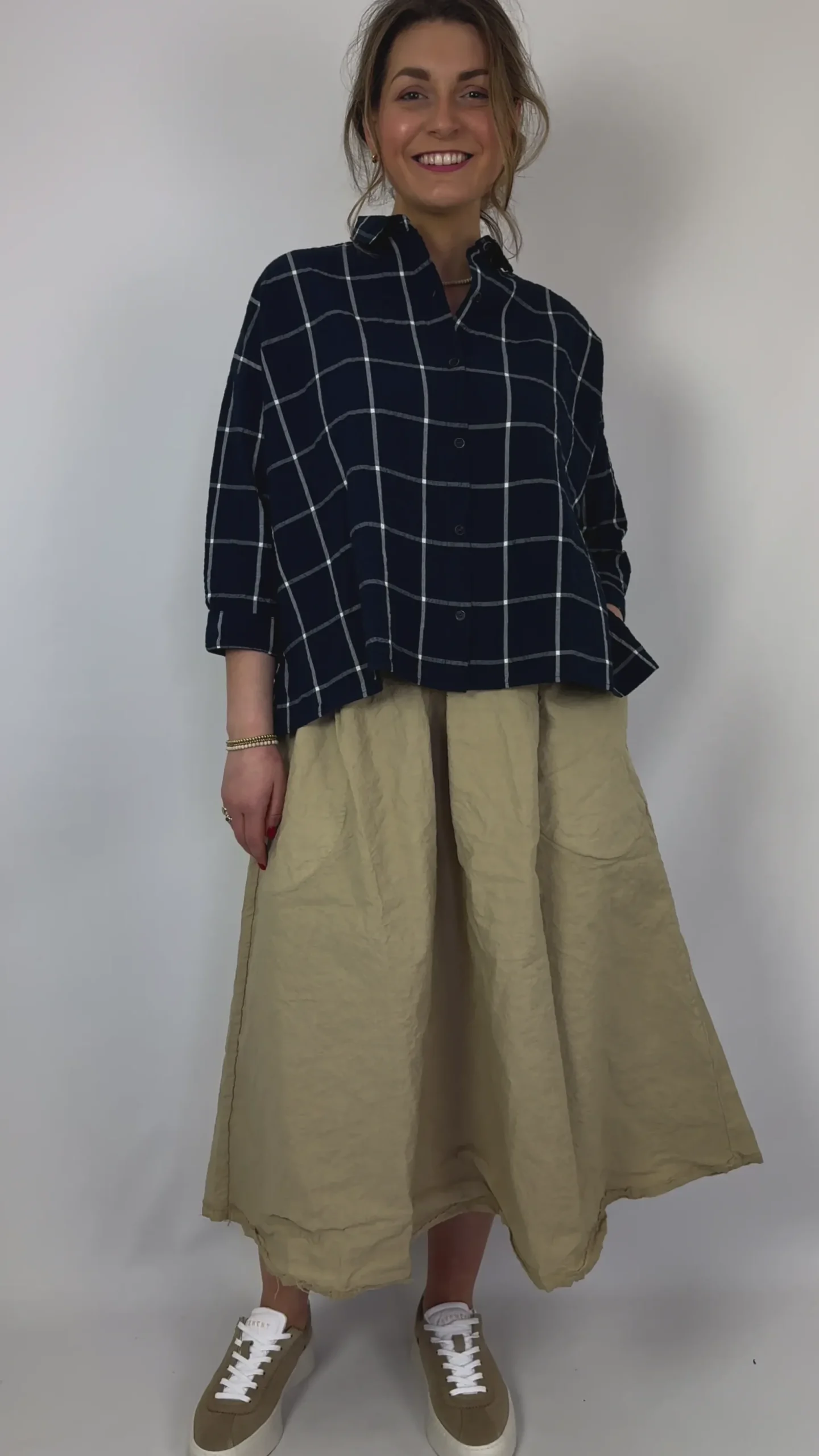 Hannoh Wessel Savannah Shirt Navy Check