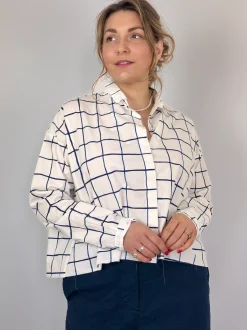Hannoh Wessel Sonja Shirt Blue Check