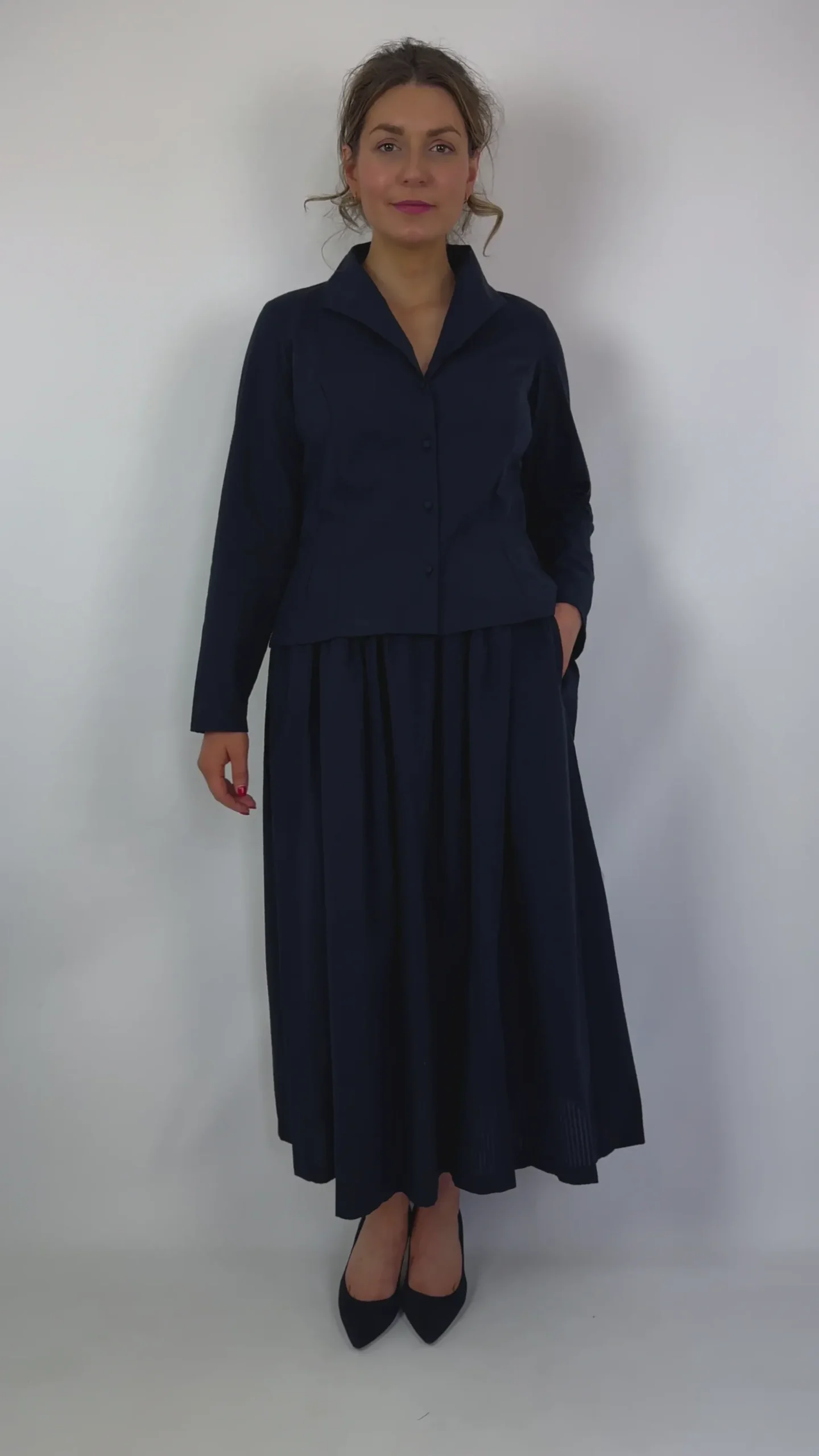 J.Llambias Pilar Skirt Black/Navy