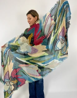 Jo Edwards Breezy Embroidered Scarf