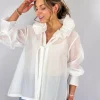 Les Filles d'Ailleurs 834 Blouse White