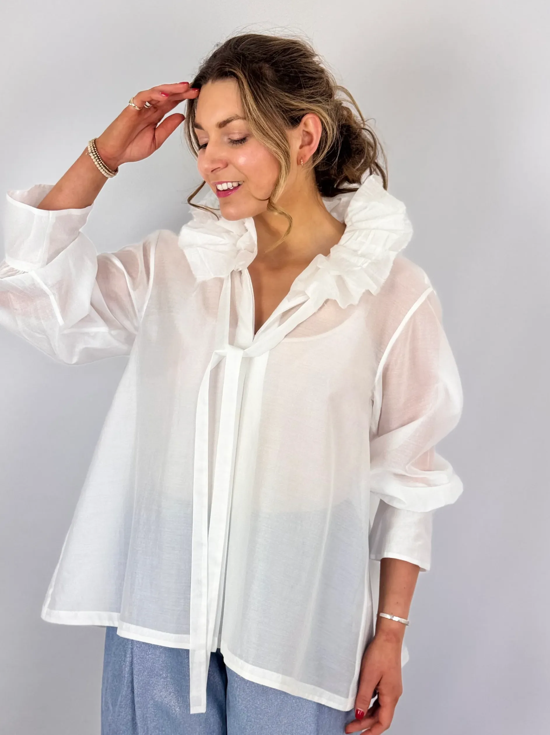 Les Filles d'Ailleurs 834 Blouse White