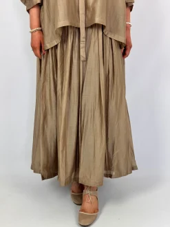 Les Filles d'Ailleurs 626 Skirt Gold