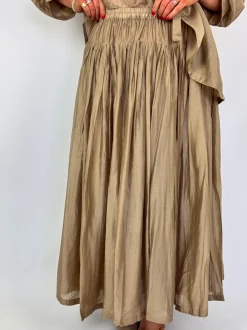 Les Filles d'Ailleurs 626 Skirt Gold